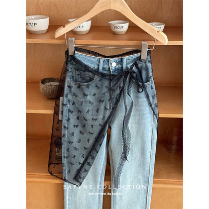 Lace Designs) Half Skirt Apron (Various