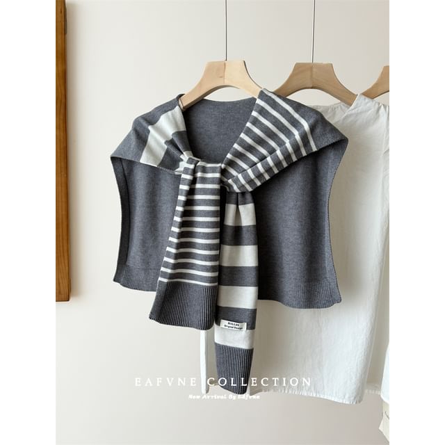 Shawl Striped Knit