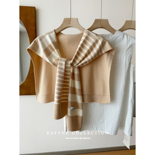 Shawl Striped Knit