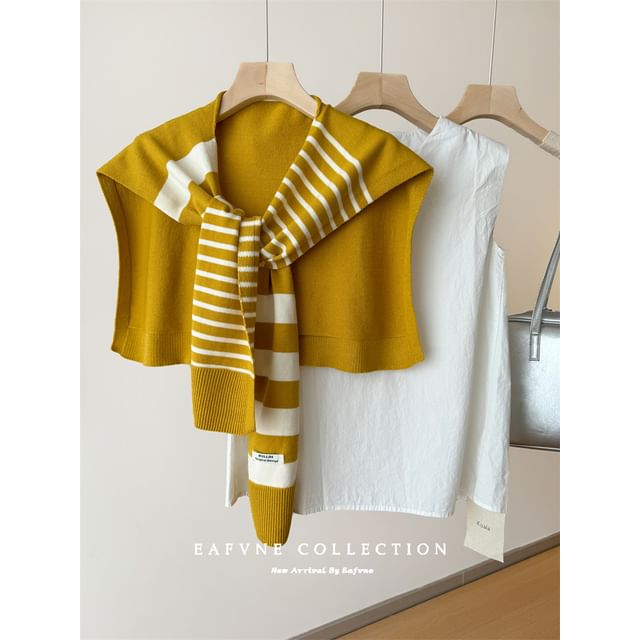 Shawl Striped Knit