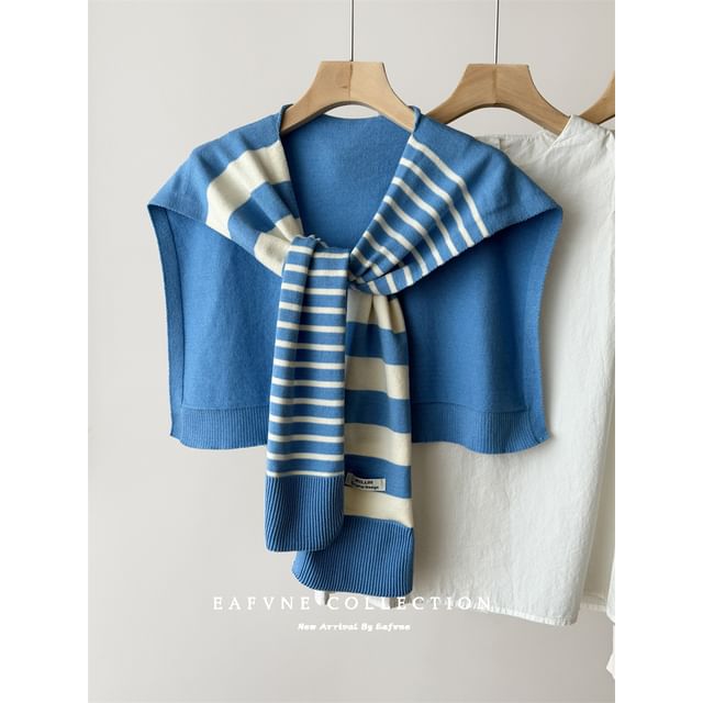 Shawl Striped Knit
