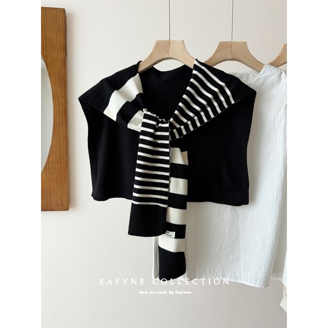 Shawl Striped Knit