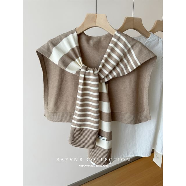 Shawl Striped Knit