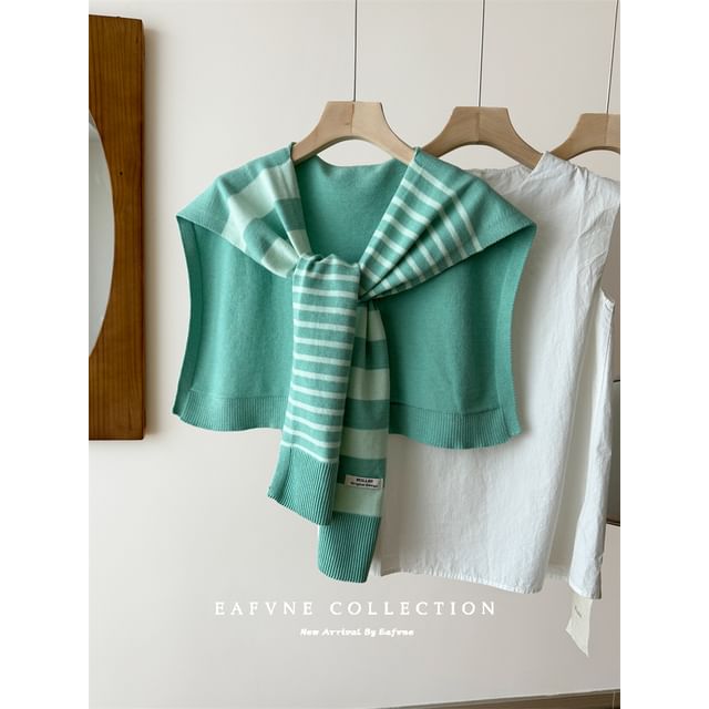 Shawl Striped Knit