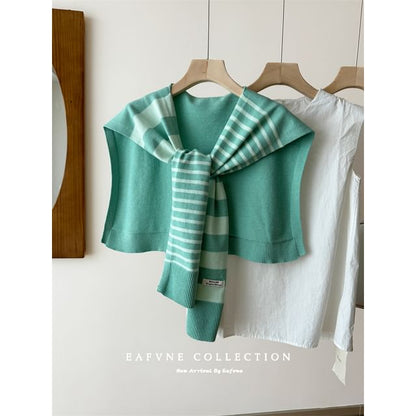 Shawl Striped Knit