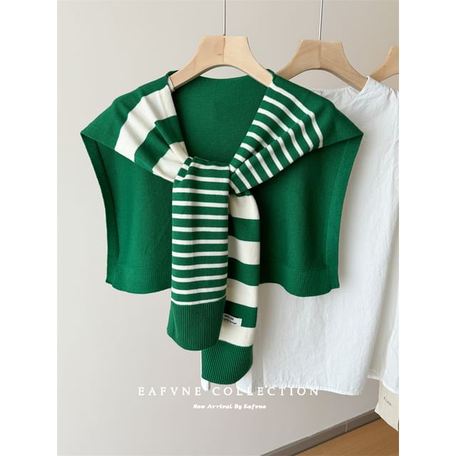 Shawl Striped Knit
