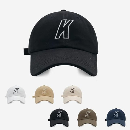 Baseball Cap Embroidered Letter