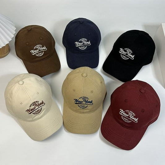 Letter Cap Embroidered Baseball