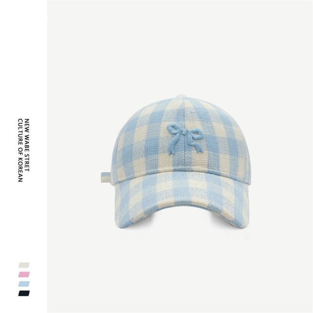 Cap Baseball Embroidered Bow