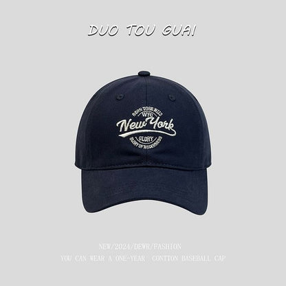 Letter Cap Embroidered Baseball