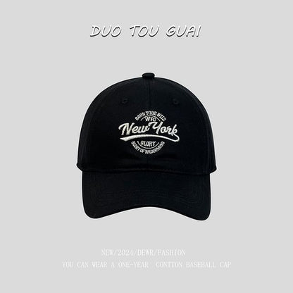 Letter Cap Embroidered Baseball