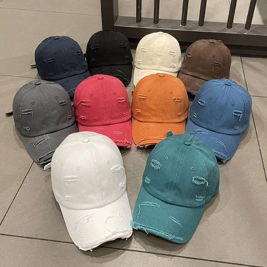 Distressed Plain Cap
