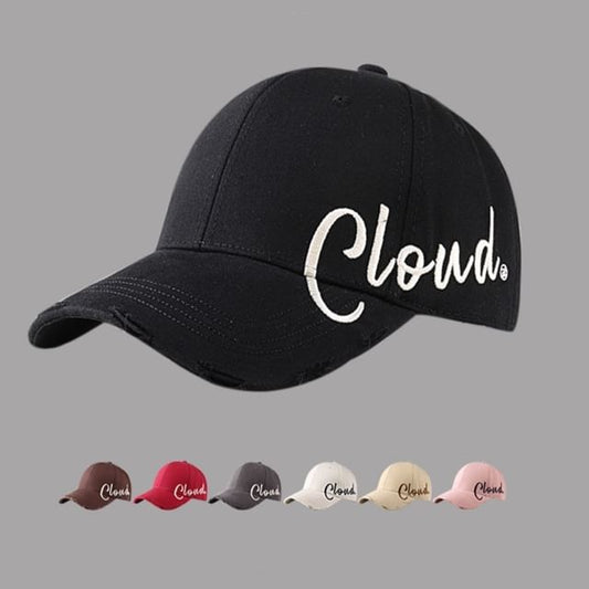 Sample Lettering Print Baseball Cap