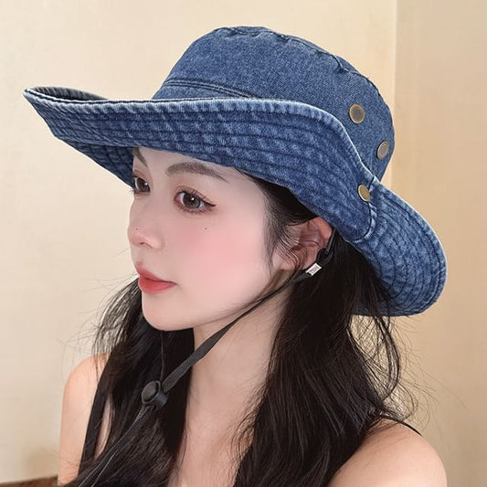 Hat Washed Denim Boonie