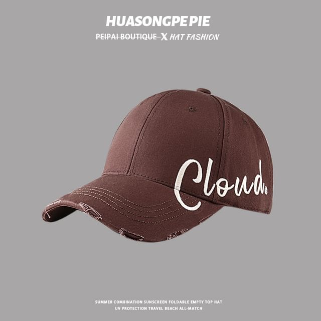Sample Lettering Print Baseball Cap