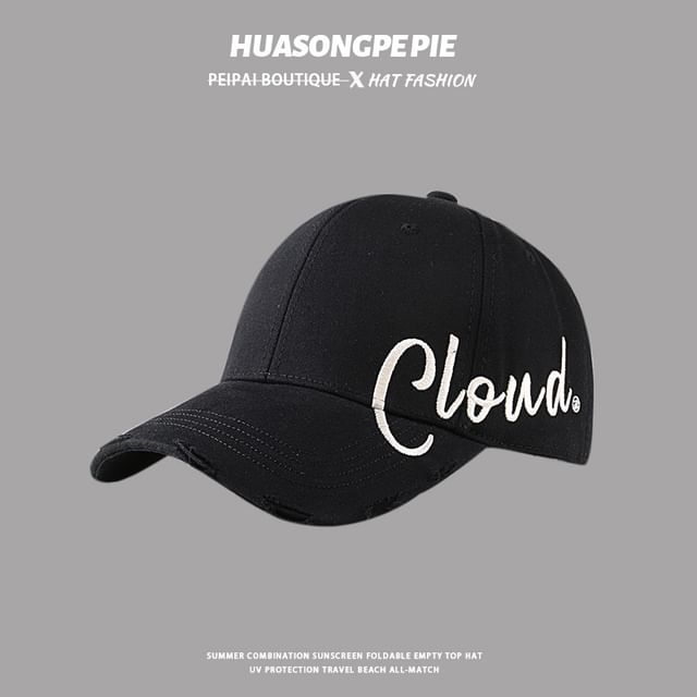 Sample Lettering Print Baseball Cap