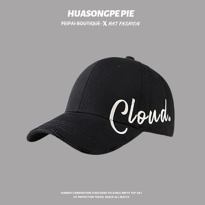 Sample Lettering Print Baseball Cap