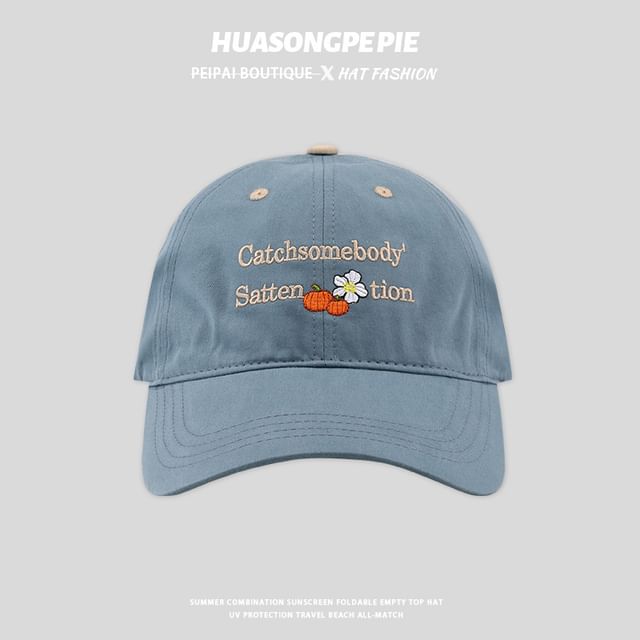 Cap Lettering Embroidered Baseball