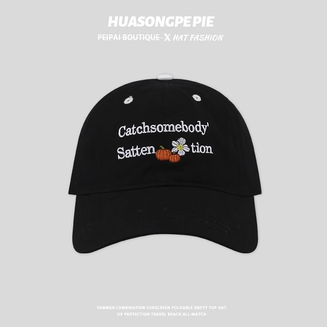 Cap Lettering Embroidered Baseball