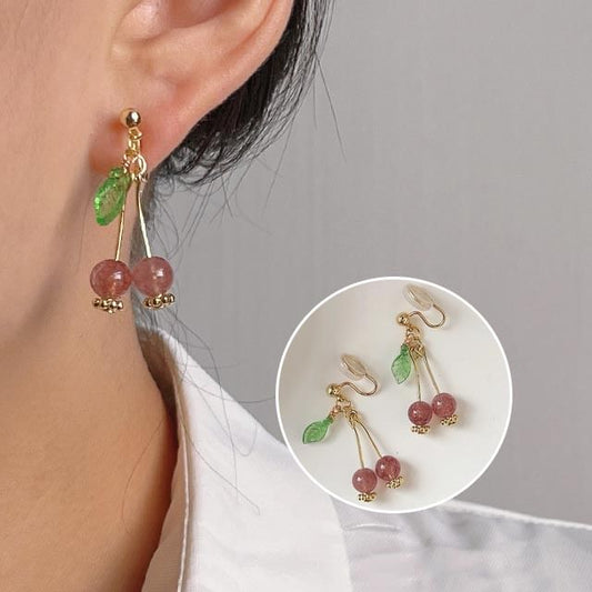 Earring Cherry Drop