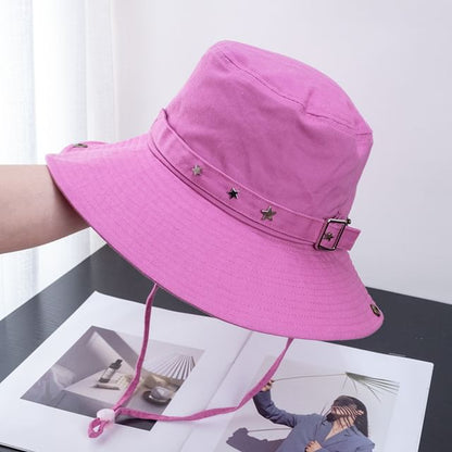 Hat Buckled Plain Bucket