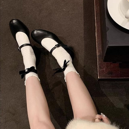 Jane Pumps Chunky Mary Heel