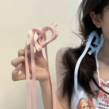 Ribbon Heart Clamp Hair