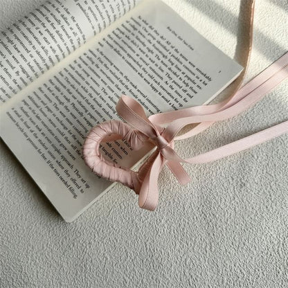 Ribbon Heart Clamp Hair