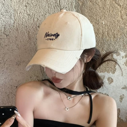 Baseball Embroidered Cap Lettering
