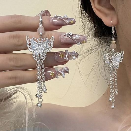 Earring Butterfly Drop
