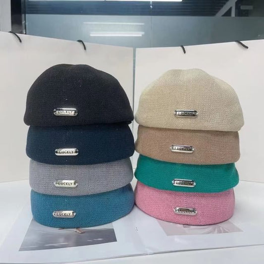 Beret Metal Lettering Hat Plate