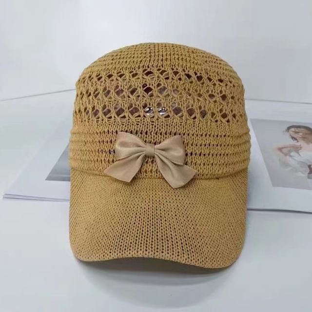 Bow Cap Baseball Woven