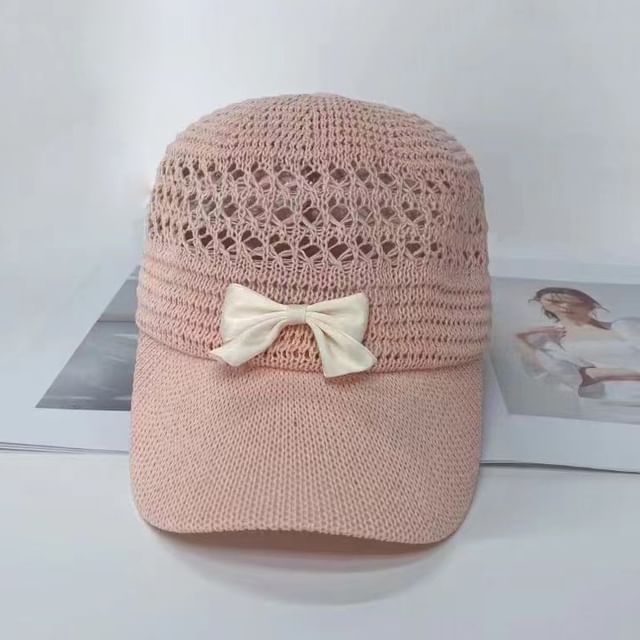 Bow Cap Baseball Woven