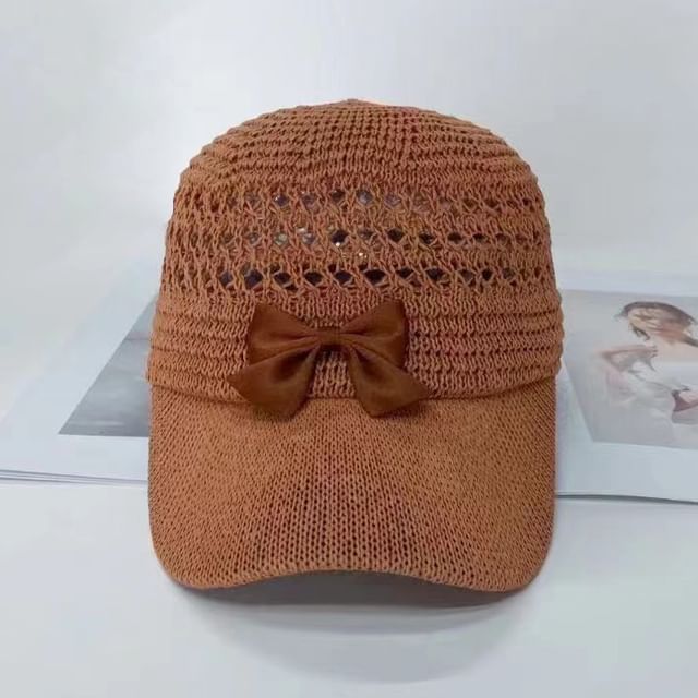 Bow Cap Baseball Woven
