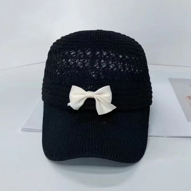 Bow Cap Baseball Woven