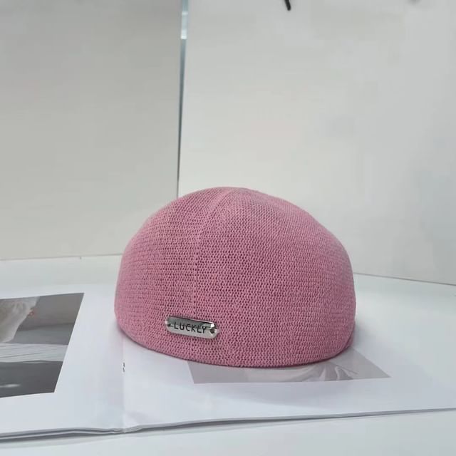Beret Metal Lettering Hat Plate