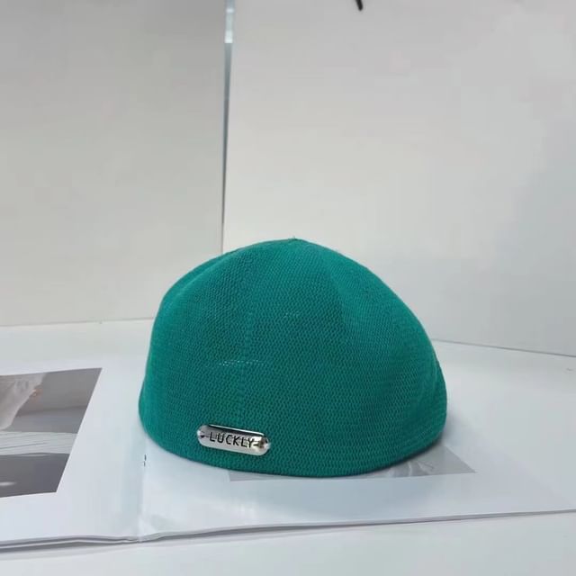 Beret Metal Lettering Hat Plate