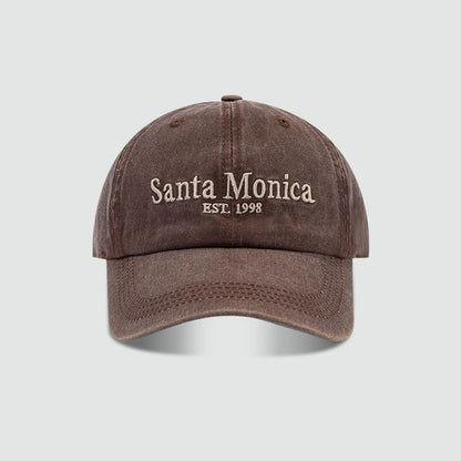 Lettering Baseball Cap Embroidered