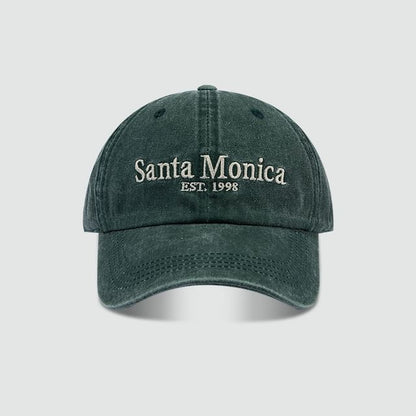 Lettering Baseball Cap Embroidered
