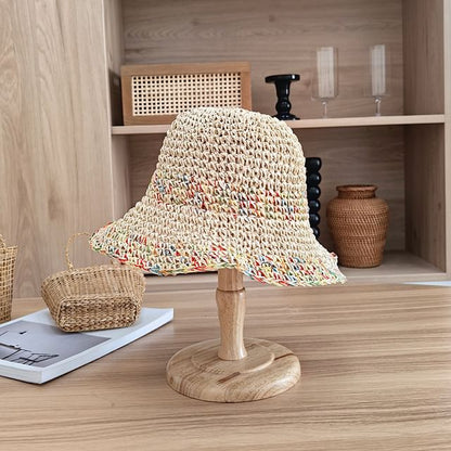 Bucket Straw Hat Melange