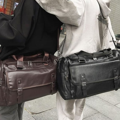 Carryall Faux Multi-Pocket Leather