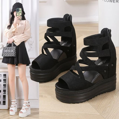 Sandals Wedge Plain Platform