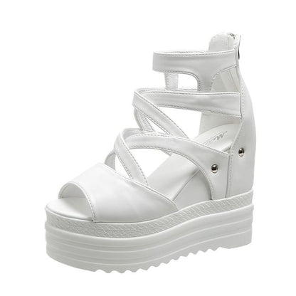 Sandals Wedge Plain Platform