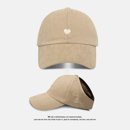 Embroidered Baseball Cap Heart