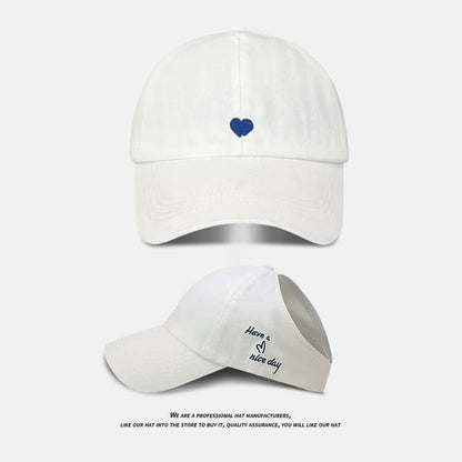 Embroidered Baseball Cap Heart