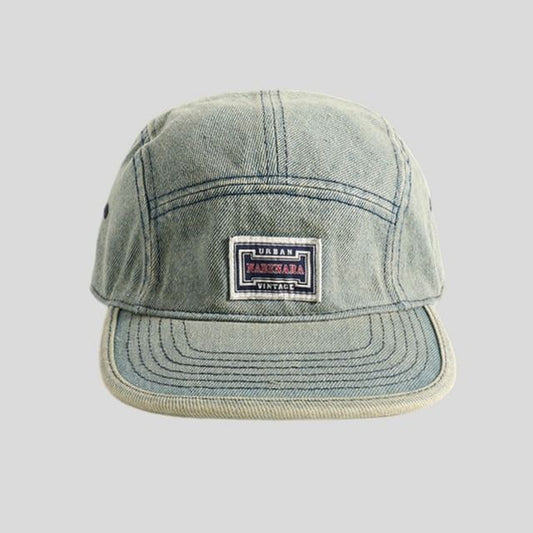 Applique Cap Denim Washed Baseball