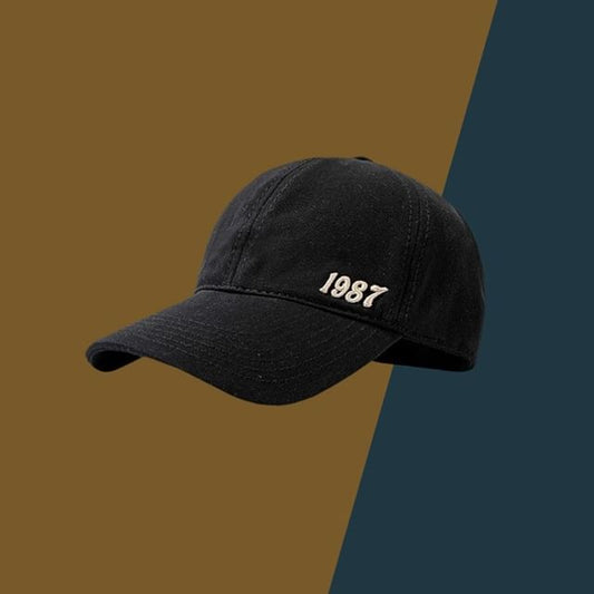 Baseball Top Cap Open Number Embroidered