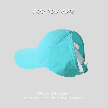 Baseball Top Open Cap Plain