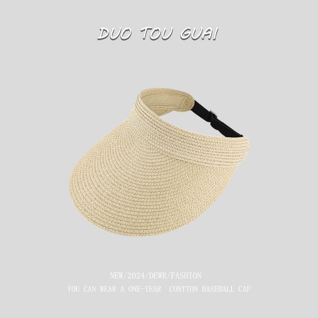 Visor Sun Woven Straw