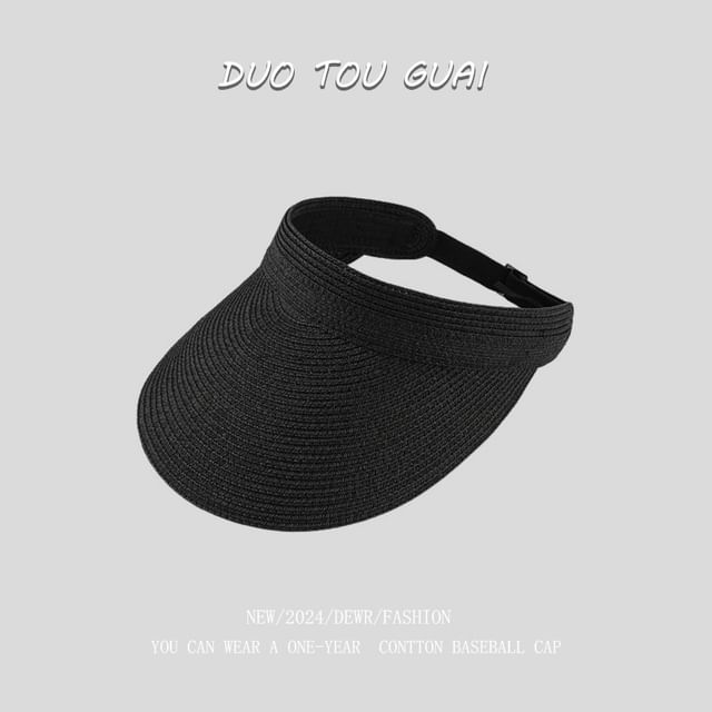 Visor Sun Woven Straw